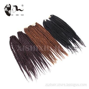 Hot-sale new hair styles Synthetic 3x Senegalese Twist Braid Hair Extensions